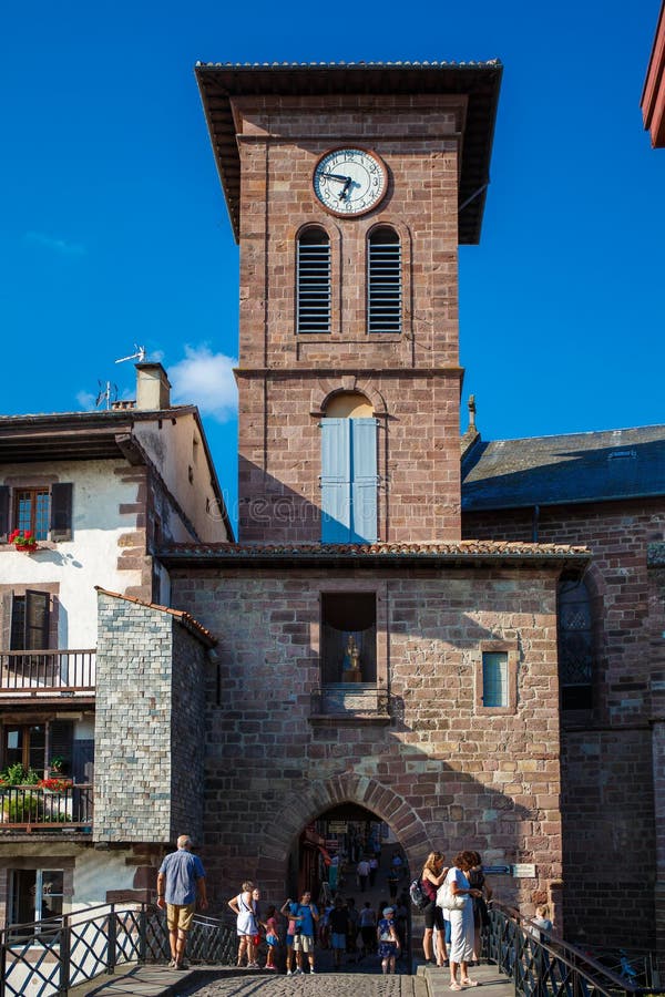 Clock tower in Spain editorial photography. Image of destination 82200812