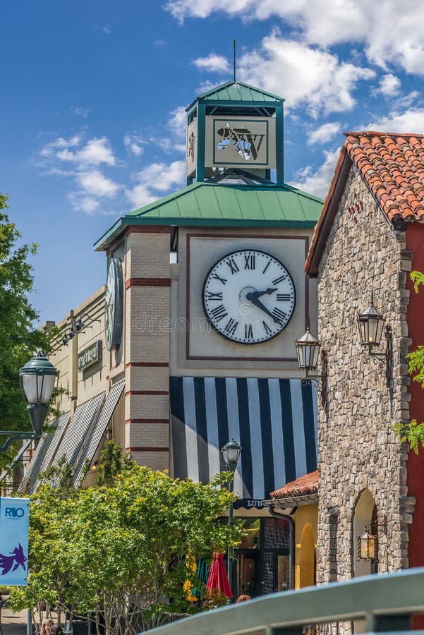 Clock Tower in a Strip Mall in Maryland Editorial Image Image of blue
