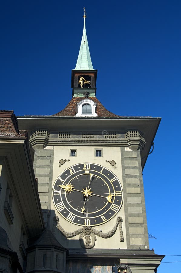 Switzerland clock stock image. Image of hour, neuchatel 16857613