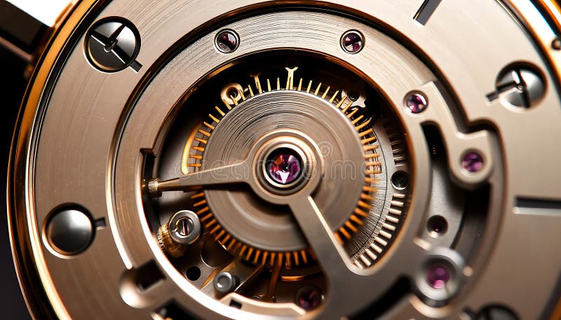 Clockwork mécanisme steampunk conception et détail mécanique Stock Photo Génération AI illustration stock