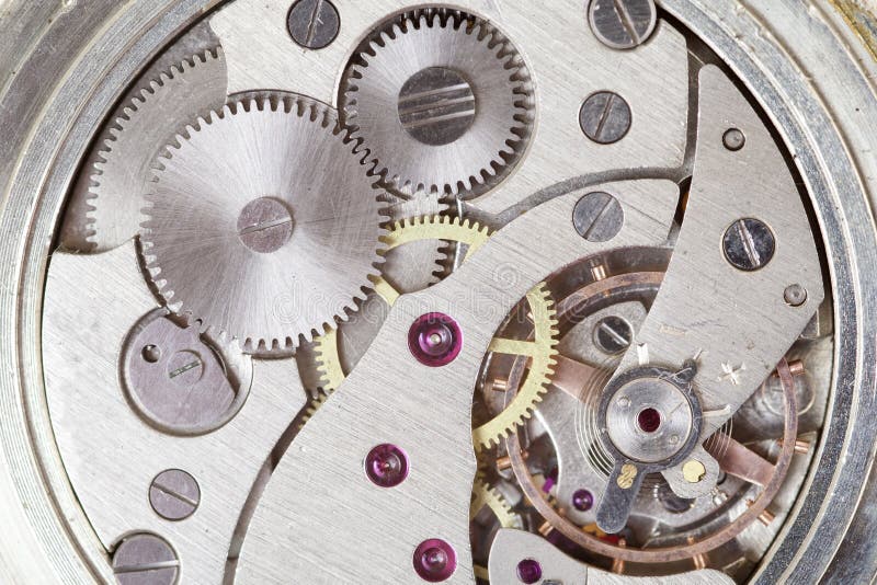 Clockwork of watch. royalty free stock images