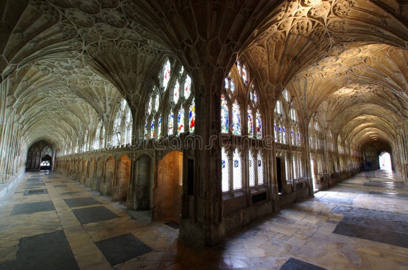 Cloister of Gloucester Cathedral England