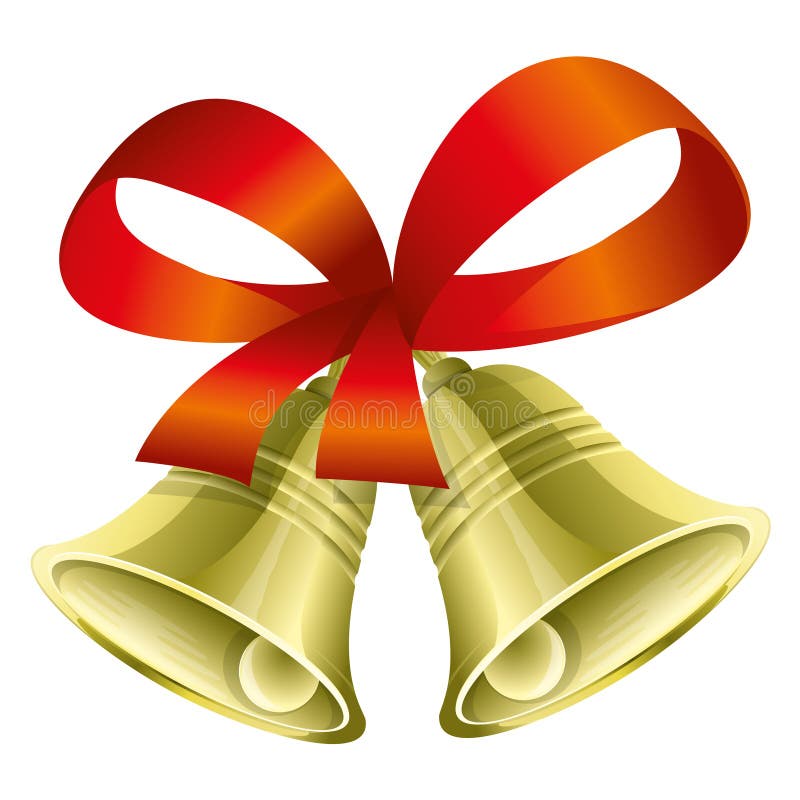 Clopoței de aur pentru alb. vector illustration