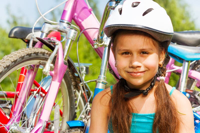 Close shoot of a young girl in blue