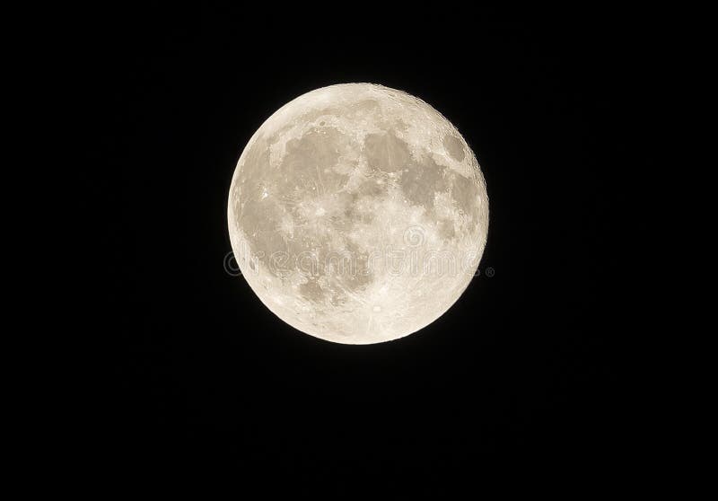 A close view of the full moon. A close view of the full moon