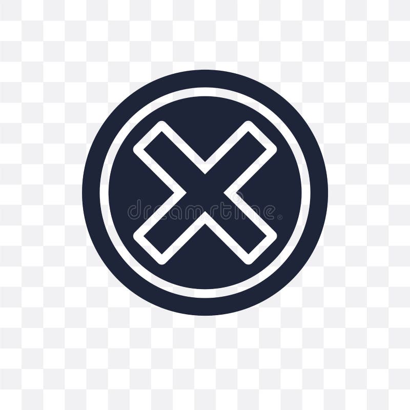Close transparent icon. Close symbol design from Web navigation stock illustration