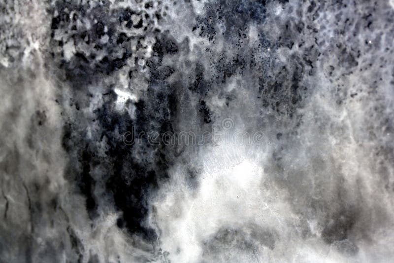 Close up of abstract condensation fog moisture looking like heavy clouds in space stock image