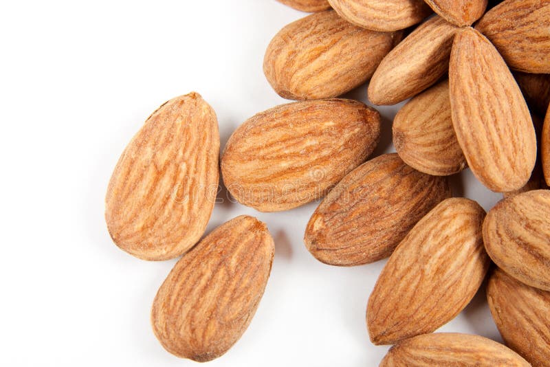 Close-up almonds 2 royalty free stock image