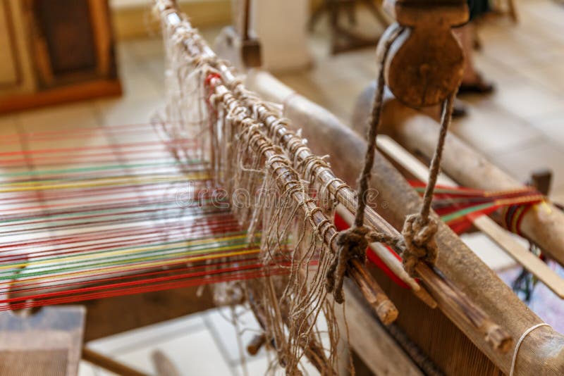 Ancient Loom Of The Bronze Age Stock Photo Image of clothing, fabric