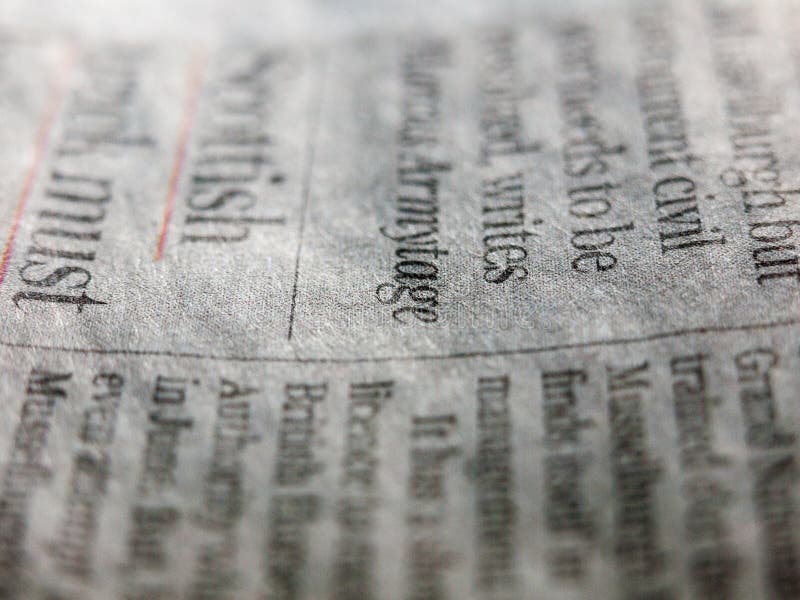 A close up angle of a newspaper funky and cool retro style and lots of detail