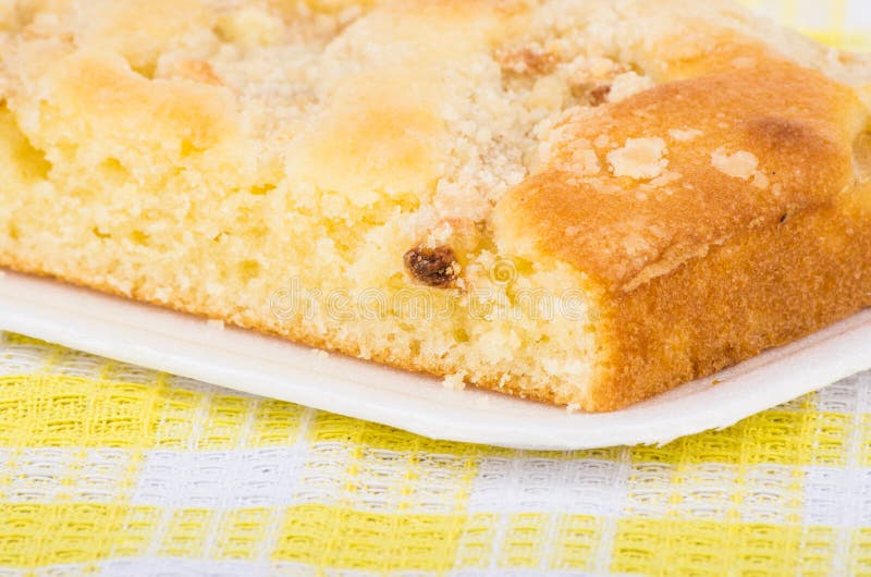 Close Up Apple Pie in Polyfoam Tray on Napkin Stock Image Image of