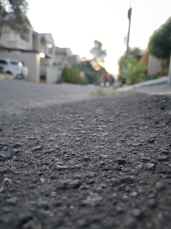 Close Up of the Asphalt Road Texture with Blur Background Stock Image -  Image of texture, sunny: 195355993