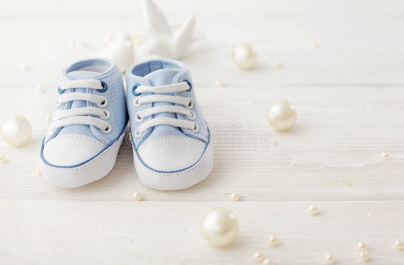 Baby boy shoes stock photography