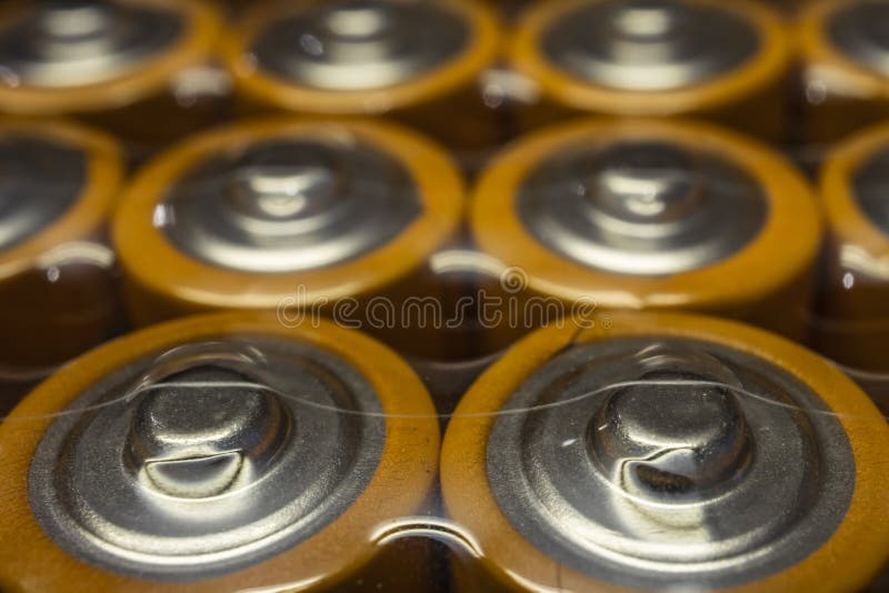 Close Up Batteries for Electronic Devices Stock Photo Image of empty