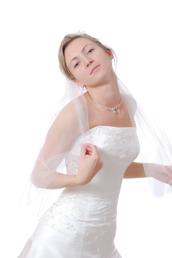 Close up of a beautiful bride.