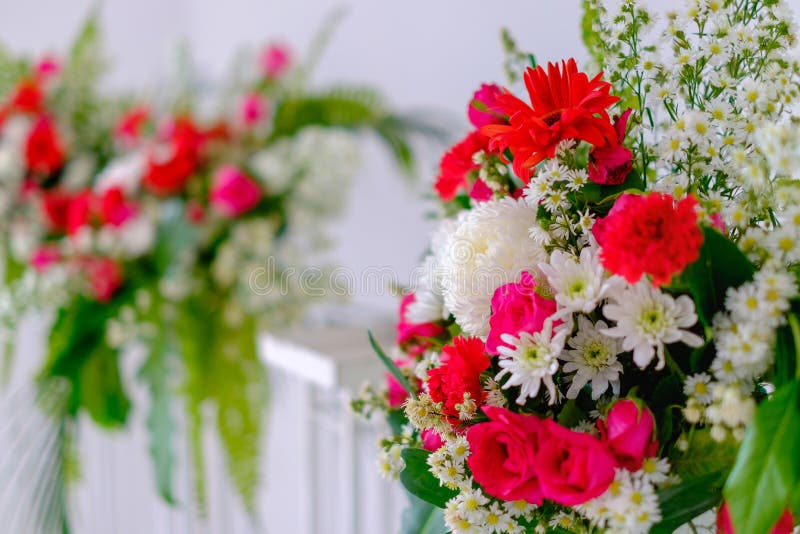 Close Up of Beautiful Mourning Event Flowers Stock Photo Image of