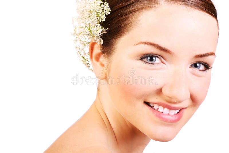 Close up of a beautiful smiling woman