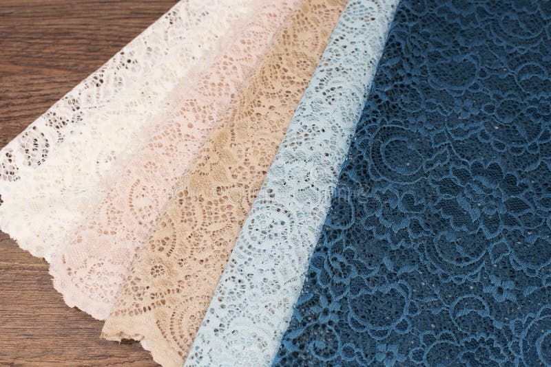 Close up of Beautiful Tulle. Sheer Curtains Fabric Sample. Texture, Background, Pattern. Interior Design. Vintage Lace Tulle