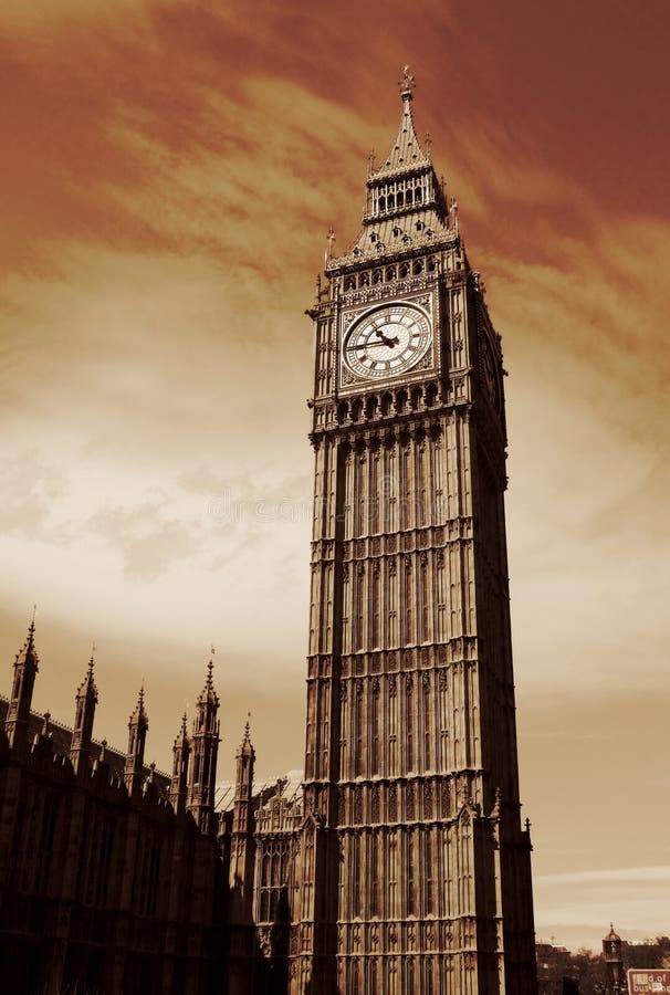 Close up of Big Ben Clock Tower