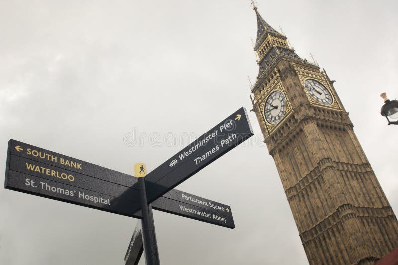 Close up of the Big Ben clock tower in London