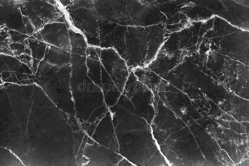 Black marble texture with natural white line patterns background