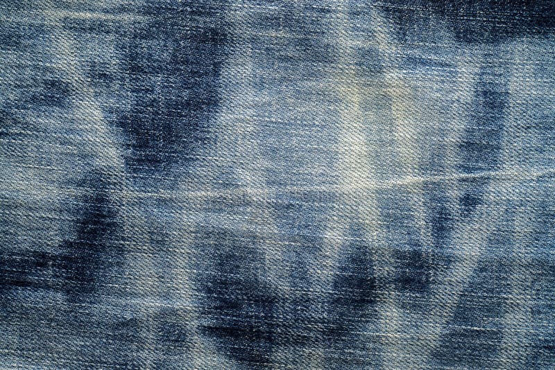 Close up of  blue denim jeans fabric texture background