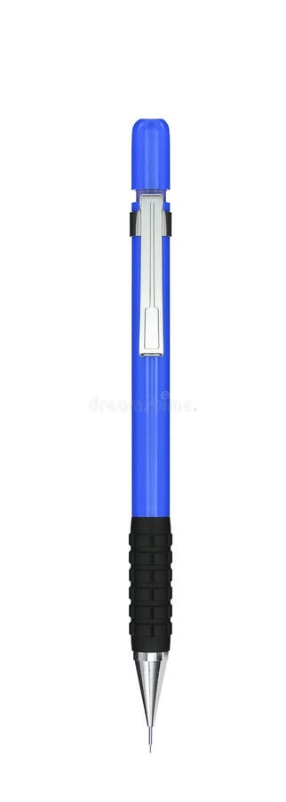 Close up of blue pen isolated