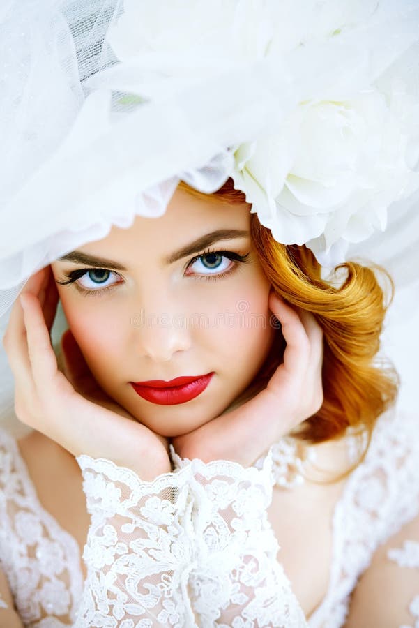 Close-up bride portrait stock photography Close-up bride portrait stock photography