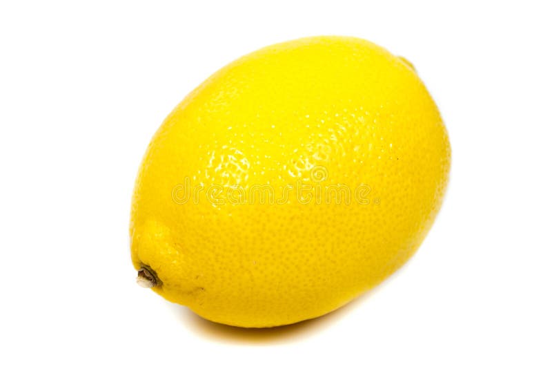 Close-up bright yellow lemon