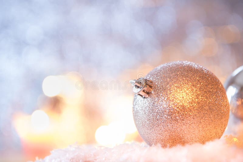 Brilliant ball Christmas decoration in front of blue background royalty free stock photo Brilliant ball Christmas decoration in front of blue background royalty free stock photo
