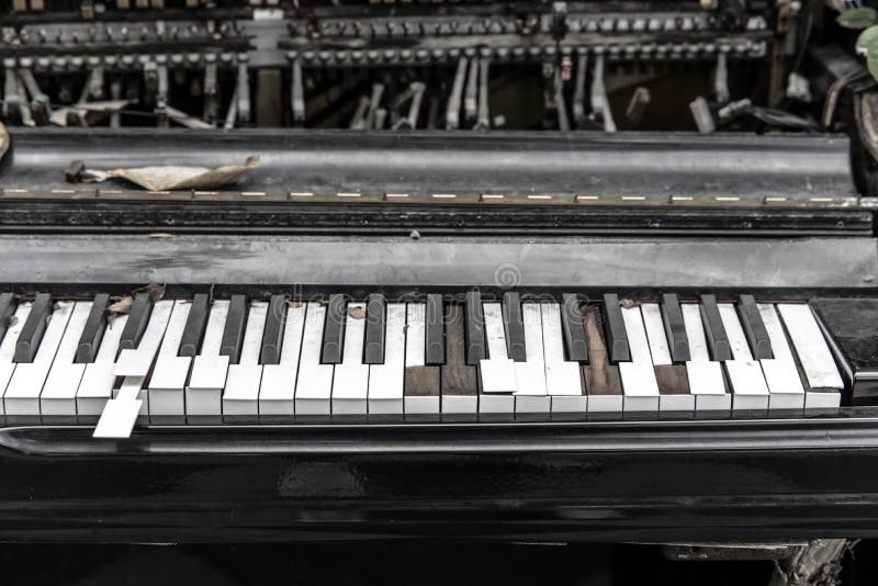 Closeup Broken Piano Keyboard Stock Image Image of absence, jazz 61006277