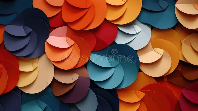 A close up of a bunch of paper flowers. Ideal for craft and DIY projects royalty free stock photography