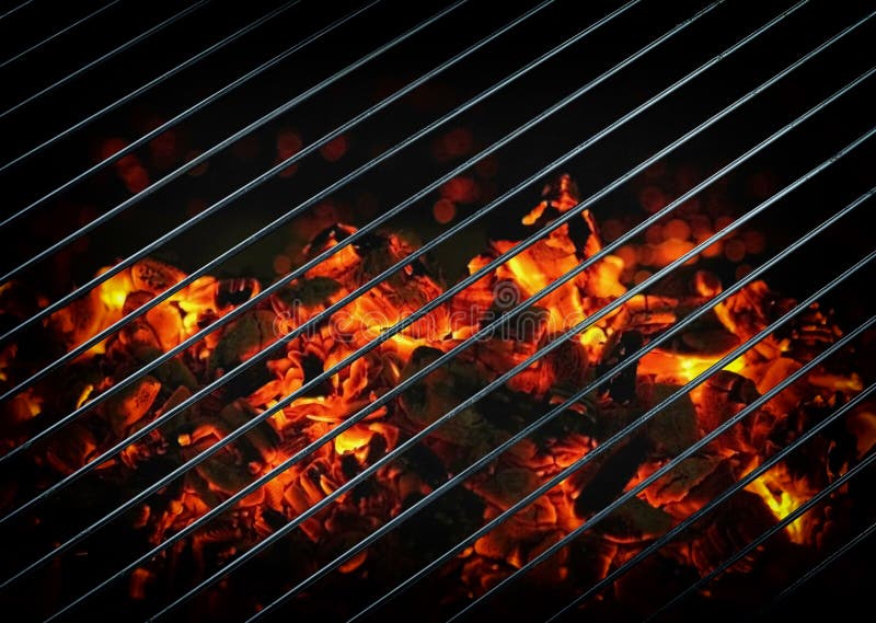 Closeup of burning coals stock photography Closeup of burning coals stock photography