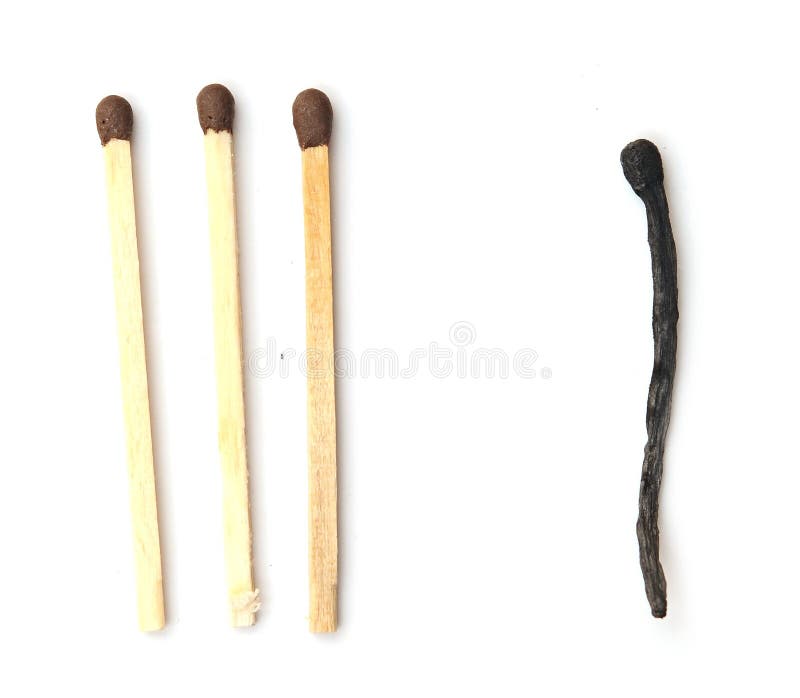 Closeup of a burnt match stock photo. Image of path 29581096