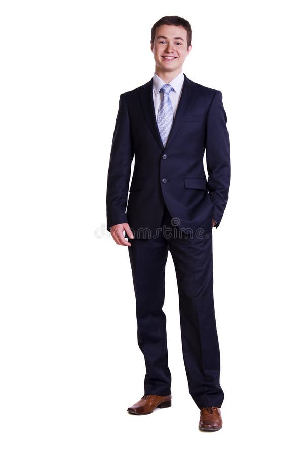 Close-up of a businessman smiling stock image