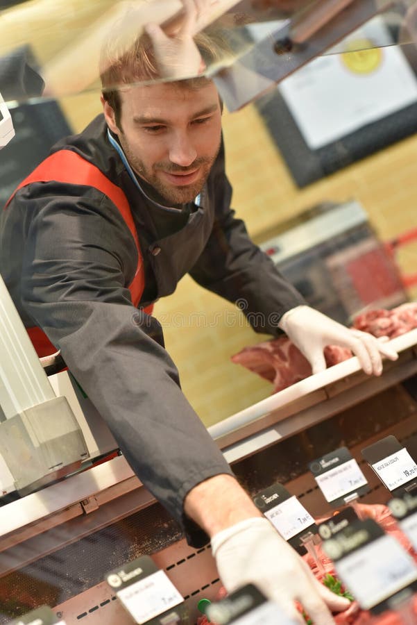 Butcher Serving Customer in Shop Stock Photo Image of person, farm