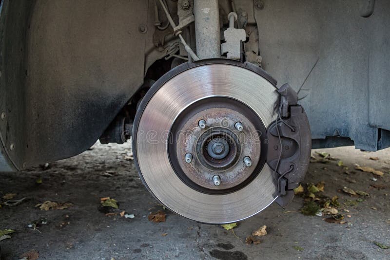 Close Up of Car Disc Brakes Stock Image Image of metal, mechanic