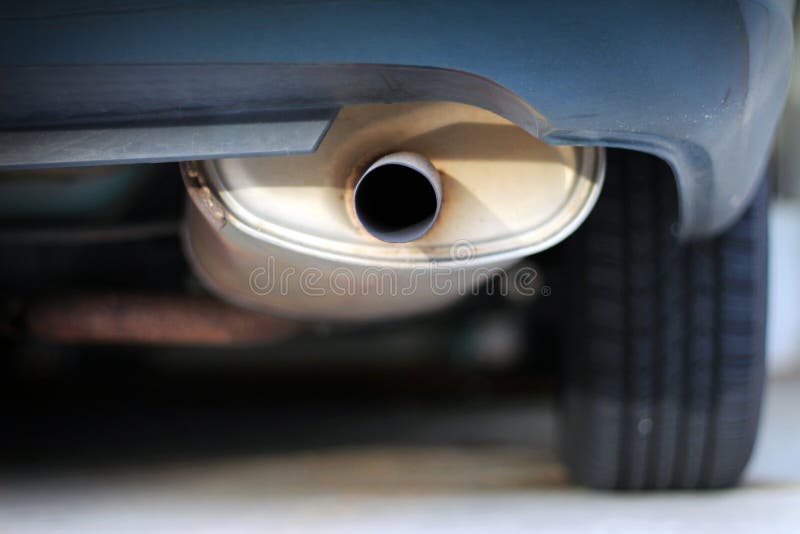 Close Up of a Car Exhaust Muffler Stock Image Image of aperture