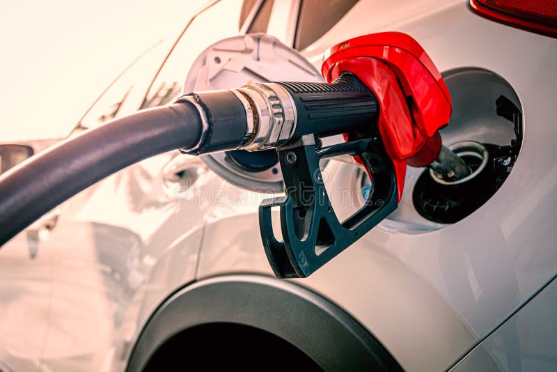 Close Up Gas Pump For Refueling Car On Gas Station Stock Image Image of alternative, power