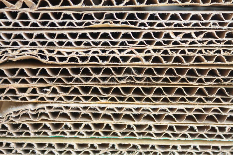 Cardboard stack royalty free stock photo