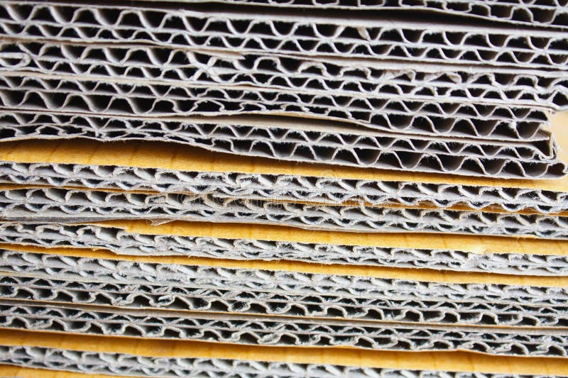 Cardboard stack royalty free stock photos