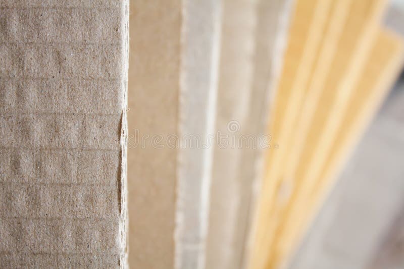 Cardboard stack royalty free stock image