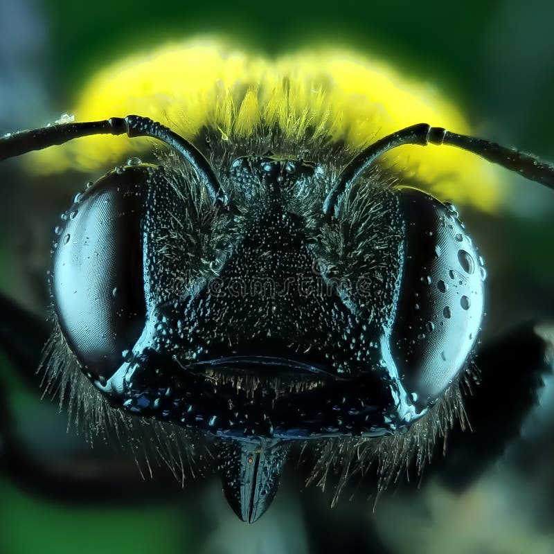 Close up carpenter bee stock photo. Image of insect 180508006