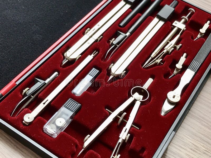 Professional Drawing Instruments royalty free stock photo