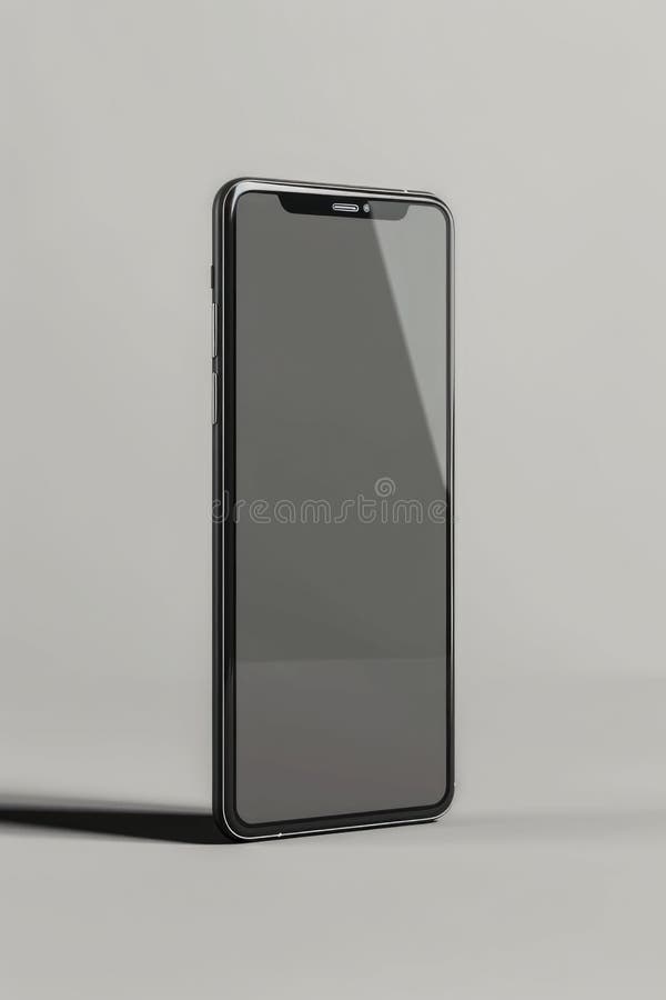 Close up of a cell phone on a table, suitable for technology concepts stock images