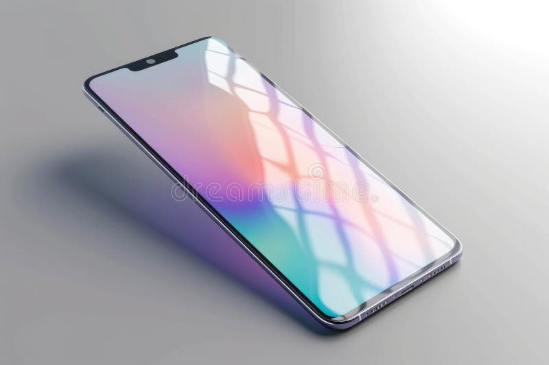 Close up of a cell phone on a table, suitable for technology concepts royalty free stock image