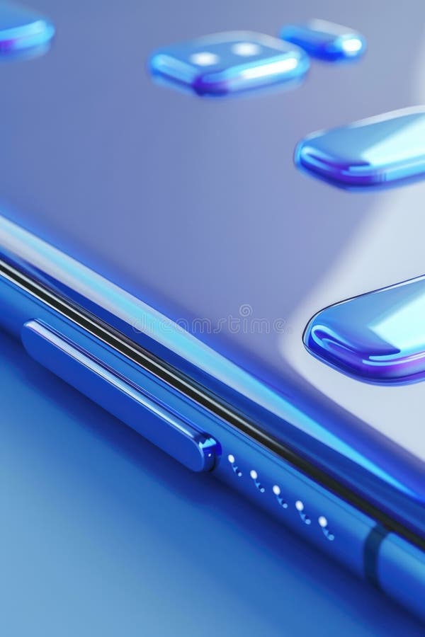 A close up of a cell phone with water droplets, suitable for technology concepts. AI generated