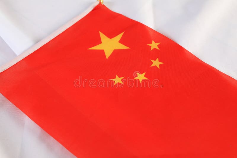 Close up of The China flag