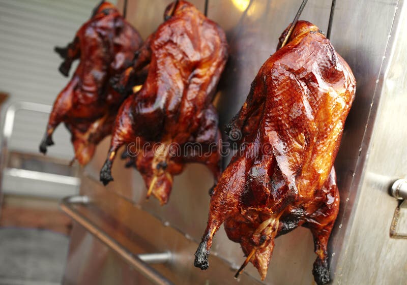 Close Up Chinese Roasted Duck Stock Photo Image of barbecue, meat