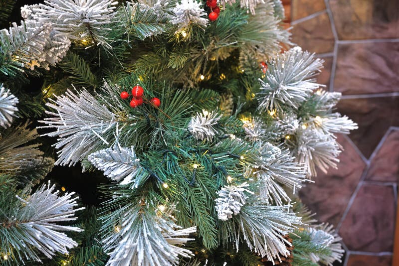 A Close Up of Christmas Tree